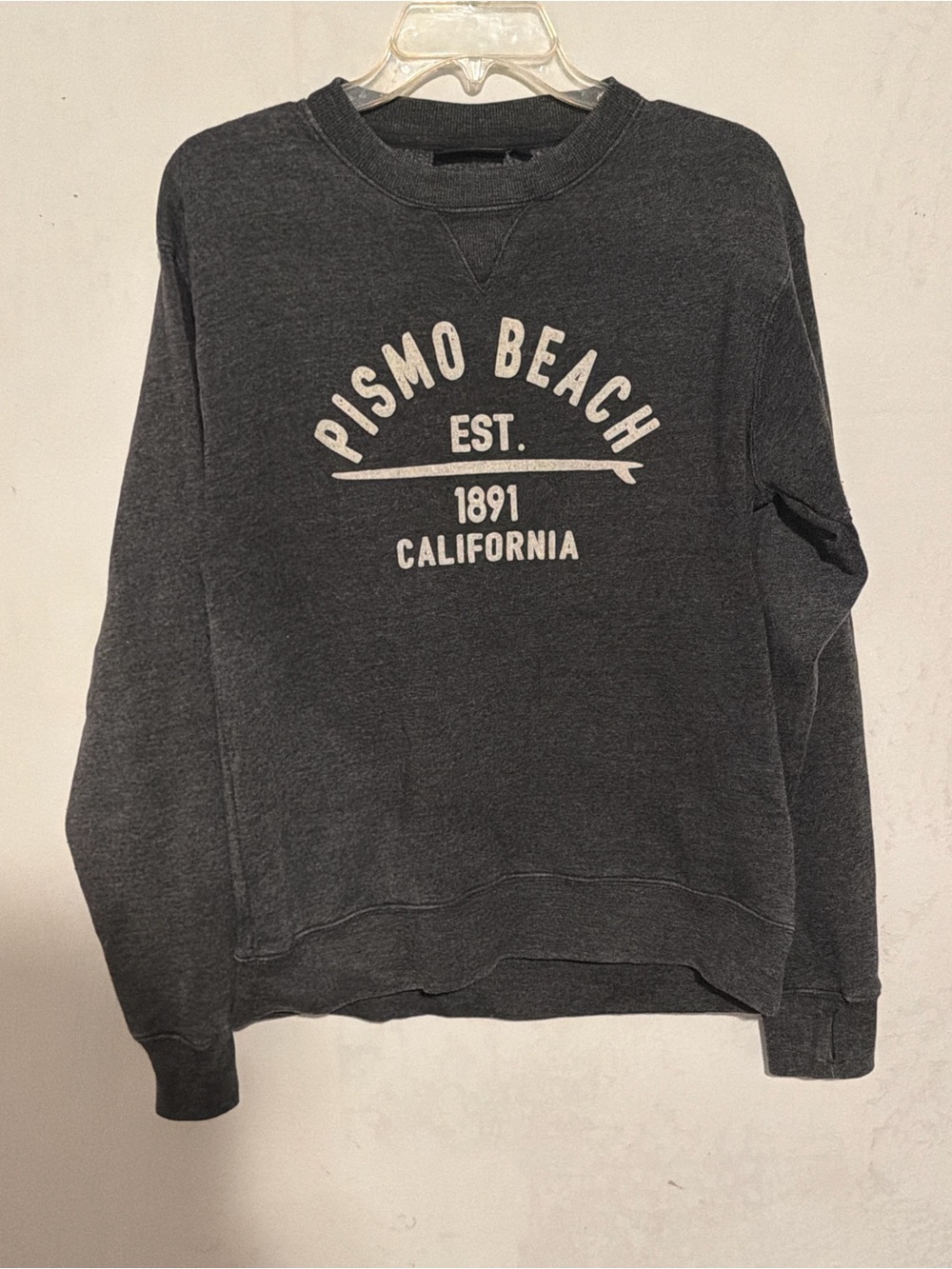 Vintage Style Pismo Beach California Crewneck Sweatshirt Ocean Beach Sportswear